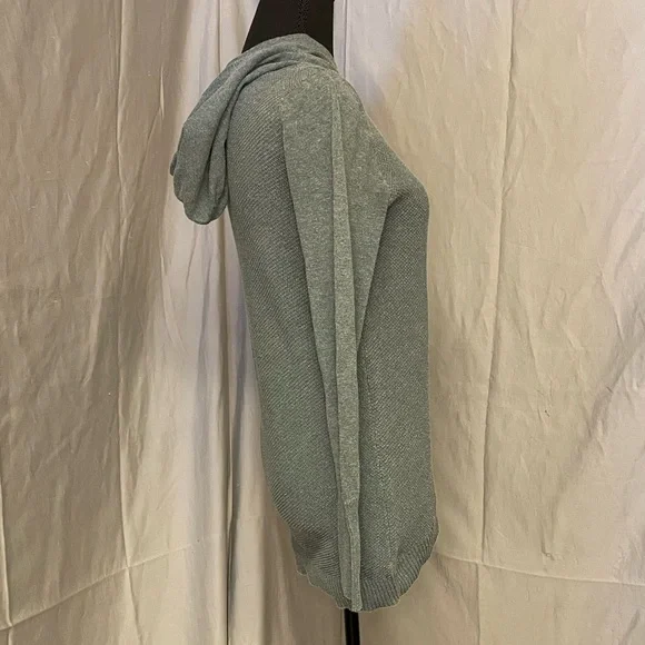 Dakini Women's Grayish Green Hooded Sweater - Picture 3 of 10
